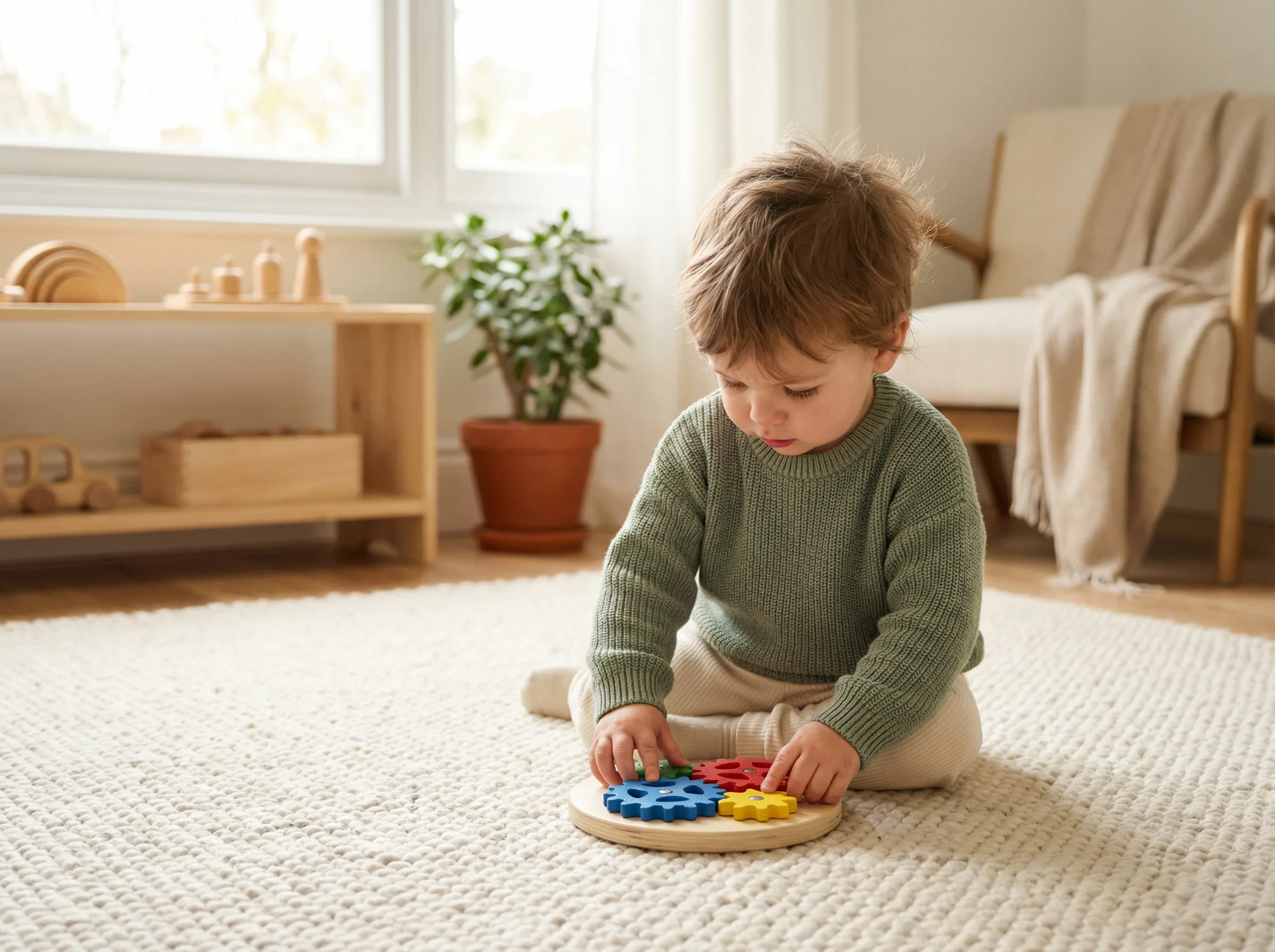 Principios Montessori aplicados nos paineis sensoriais JK Sensorial com atividades de exploracao livre e autonomia infantil