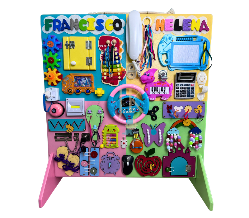 Painel Sensorial 80x80 com Pés