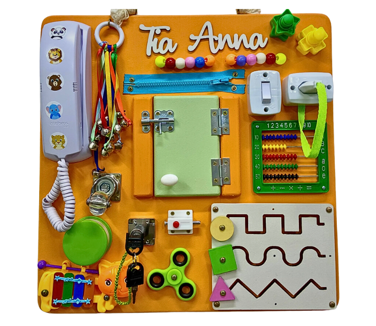 Painel Sensorial Infantil 45x45cm - Pediatras